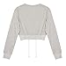 Fedi Apparel Women Girl Teens Casual Crop Tops Blouse Short Cotton Sweatshirt