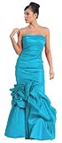 Strapless Elegant Gown Formal Prom Dress #758 (4, Turquoise)
