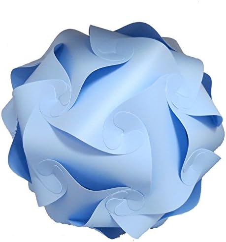 Puzzle Lights Modern Lamp Shade, Light Blue (Small)