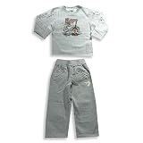 Mish - Boys 2 Piece Long Sleeve Pant Set, Grey by Mish Mish