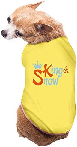 NIKEDOG The King Of Snow Small Dog Vest Pet Clothes Yellow