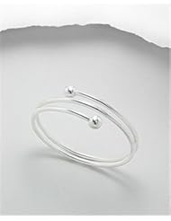 Ball Bangle Bracelet In Sterling Silver