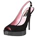 Luxury Rebel Women's Kendra Peep Toe Slingback Pump