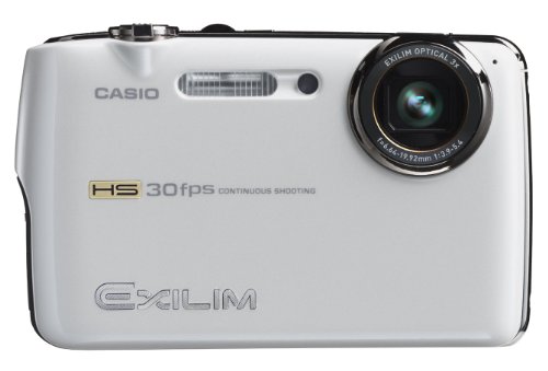 Casio EXILIM EX-FS10 WE Highspeed Digitalkamera (9 Megapixel, 3-fach opt. Zoom, 6,4 cm (2,5 Zoll) Display) weiss