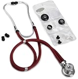 American Diagnostic Corporation 641bd Sprague Rappaport Stethoscope, Burgundy, Adult