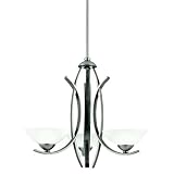 Kichler Lighting 42158AP Bellamy 3-Light Halogen Chandelier - Antique Pewter
