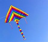 Huge Rainbow Kite For Kids - Rainbow Triangle Kite For Kids,TOPROAD Magic Children's kites,One Of The Best Selling Toys For Outdoor Games Activities - Good Plan For Memorable Summer Fun(170*200cm)