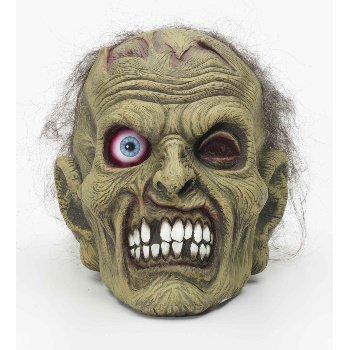 Zombie Head Halloween Prop