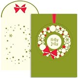 Trifold Wreath Christmas Cards -
