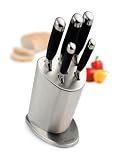 Meyer Prestige 6 Piece Knife Block Set, Stainless Steel