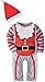 ZOEREA 2PCS Toddler Infant Newborn Baby Boys Romper Long Sleeve Christmas+Hat