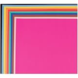 School Smart 1485739 Railroad Board, 4-ply Thickness, 22" x 28", Assorted Color (Pack of 25)