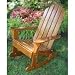Chinese Oak Adirondack Rocker in Oil Stain (Stain) (47.25