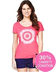 Fashion Targets Pure Cotton Tie Side T-Shirt