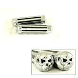 Kawasaki Ninja 250 ZX6 ZX7 ZX9 ZX10 CHROME SKULL GRIPS