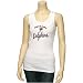 Miami Dolphins Ladies White Scripted Tunic Length Tank Top