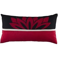 Rizzy Home T-4057 11-Inch by 21-Inch Decorative Pillows, Red, Set of 2