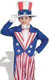 Forum Kids Uncle Sam July 4th Patriotic Halloween Costume M