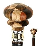 Walking Cane - Multi Exotic Woods Mad Hatter