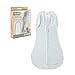 Woombie Convertible Nursery Swaddling Blanket - Swaddle Converts to Wearable Blanket for Babies Up to 9 Months - Vented (Mint O's, 20-25 lbs)