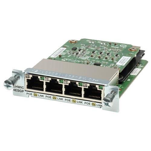 Cisco EHWIC-4ESG= Enhanced High-Speed WAN Interface Card - 4 x 10/100/1000Base-T WAN