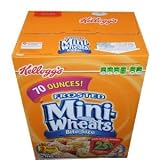 Kelloggs Frosted Mini Wheats Bites Sized Cereal 700 Total Ounce Two Bag Value Box