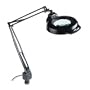 Electrix Illumination 7121-BK Fluorescent magnifier swing arm clamp-on lamp, 45 reach, black