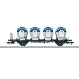 Marklin 1 Gauge Type BTmms 55 Flat Car With Containers