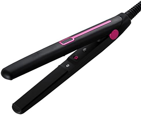 Danolsmann Professional Style Ceramic Tourmaline Ionic Flat Iron Professional Hair Straightener (Pink)