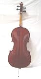 Crystalcello MC500 Oil Varnished Flamed 1/2 Size Orchestra Cello with Lightweight Case + Padded Bag + Bow + Accessories