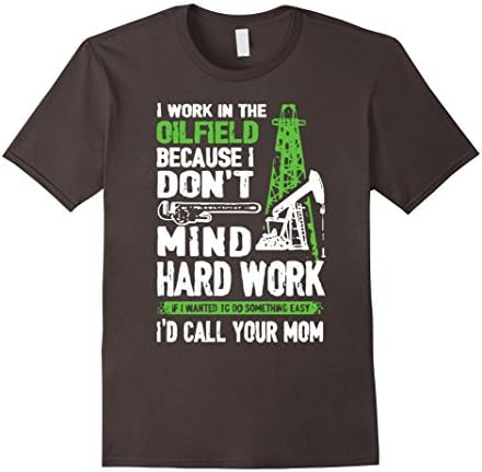 Men's Oilfield Shirts - Oil Field T-Shirt XL Asphalt
