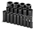 SK Hand Tools 4049 19-Piece 1/2-Inch Drive 6 Point Deep Fractional Impact Socket Set
