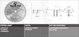 Amana LB10801 Plastic Cutting, Non-Melt Saw Blades, MTC Grind - 10 Diameter; 80 Teeth; 5/8 Bore