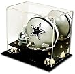 BCW Deluxe Acrylic Mini Helmet Holder Display - With Mirror - Football Helmet, Goalie Mask, Racing Helmet - Sports Memoriablia Display Case - Sportscards Collecting Supplies