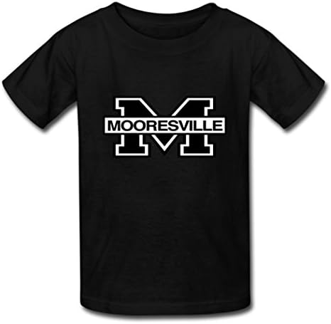 Buuban Men's Mooresville M Logo T-shirt Tshirts Black Medium