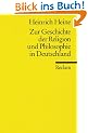 Zur Geschichte der Religion und Philosphie in Deutschland