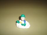 1989 Nintendo Of America, Inc. Super Mario Bros. Luigi Pull back & Go Motorized Kids toy
