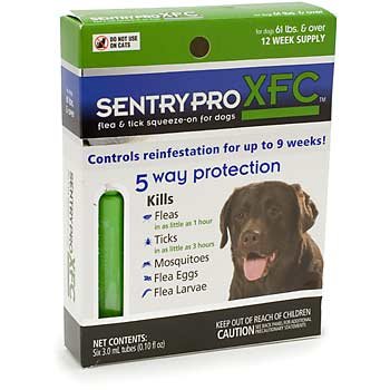 Sentry Pro XFC Squeeze-On Flea and Tick Control for Dogs