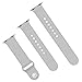 Apple watch band,XIYA Soft Silicone Replacement Sport style for Apple Watch Models,38mm/42mm,Included for 2 Lengths (Clouds-Gray,42mm)
