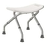 `Folding Bath Bench Weight capacity: 300 Lbs. * Blow molded bench folds to 4 flat for easy storage