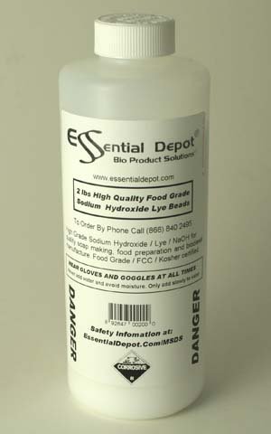 High Grade Sodium Hydroxide Lye Micro Beads, 2 Lbs.