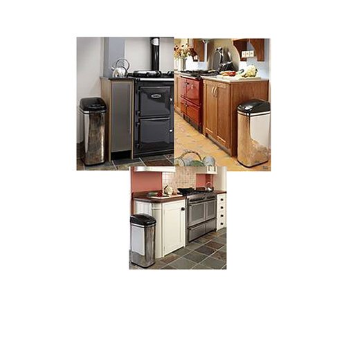 iTouchless Stainless-Steel Hands-Free 13-Gallon Infrared Automatic Trash Can under The Home and garden Store