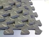Premium Andrew James 8 Piece Interlocking Floor Guard 12mm Thick With Borders