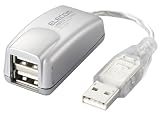 ELECOM U2H-Y2BSV バスパワー専用2ポートUSB2.0ハブ