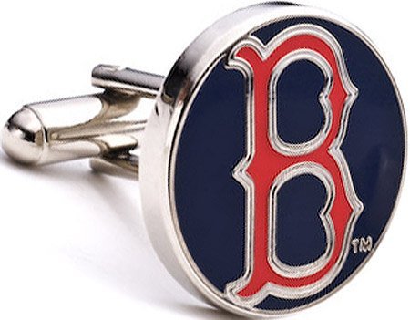 Cufflinks Inc Men's Classic Boston Red Sox Cufflinks Blue/Red