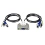 IOGEAR GCS712U MiniView Micro USB Audio KVM Switch with Cables