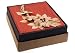 Handmade Red Bark Flower Photo Album With Gift Box, 30 x Black Classic Style Pages (20cm x 18cm)