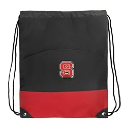 NC State Drawstring Bag Backpack Red NC State Wolfpack Draw String Back Pack - For Boys Girls Students or Adults