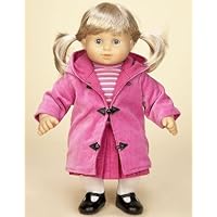 Raspberry Coat Set, COMPLETE Outfit, Fits 15 Dolls Like Bitty Baby® and Bitty Twin®