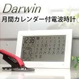 felio 電波時計 置時計 カレンダー表示 ダーウィン FEW125 PWの画像